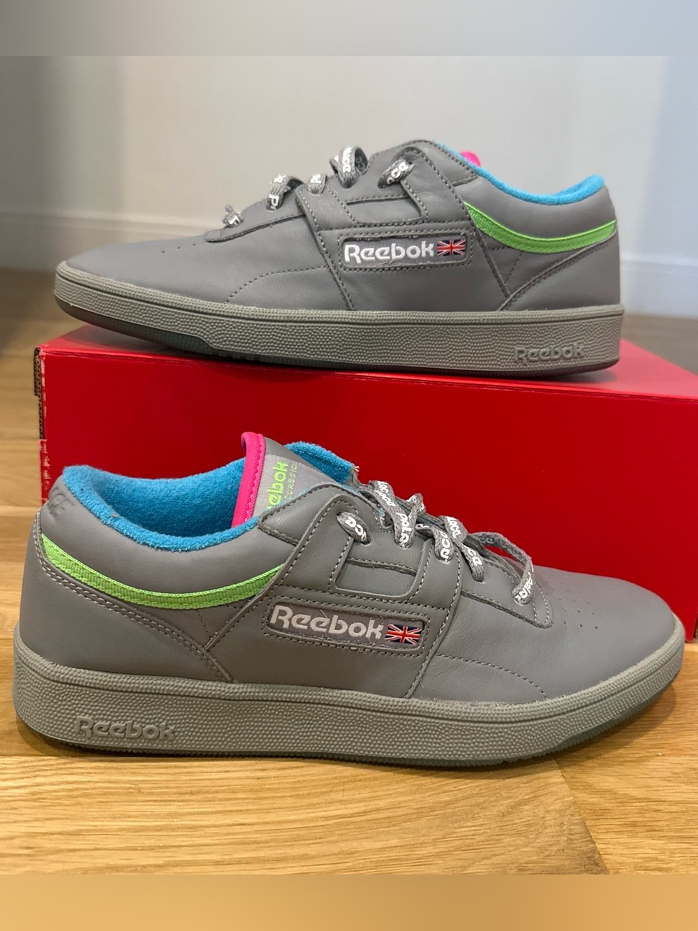 Reebok x Palace Men’s Club Workout Size 9 Grey